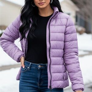 32 Degrees Women's Lavender Puffer Jacket